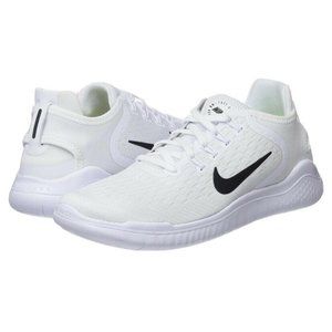 Nike Free Women RN 2018  sz 8 White Black Running Low Top Mesh Gym 942837-100